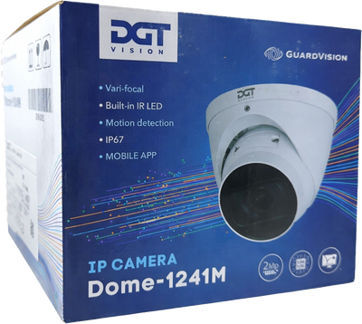 DGT kamera 2MP Dome DGT-IPC-1241-D2MP-VZ-IR-IP67-M 1